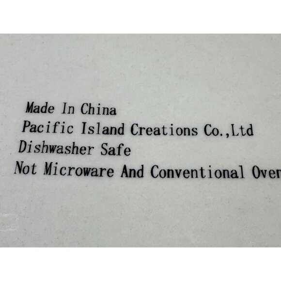 Pacific Island Creations Co Ltd WINE & CHEESE Bottle Fruit Words 8" Plate Set 4 - Picture 10 of 16